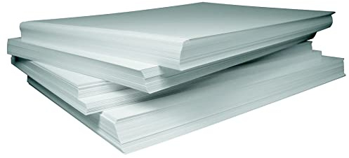 Fuduu.de - ÖKO Wachspapier weiß, Bogen, 12,5 kg Karton verschiedene Größen (Brotpapier, Burger Papier) (1/16 Bögen = 17,75x25 cm)