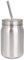 HERCHR Bocal Mason isolé en Acier Inoxydable, Tasses Mason Jar avec Couvercle et Verre à vin sans Paille pour Tasses de Voyage, 700 ML