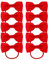 WLLHYF 10 Stück Haargummis Schleifen Gummibänder Gummibänder Pferdeschwanzhalter Haargummis Dünnes Band Cheer Cheerleading Head Styling Zubehör für kleine Kinder Baby Kleinkinder Mädchen