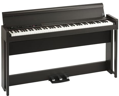 Korg C1-BR Digitalpiano mit 88 Tasten, mit Stand, Braun