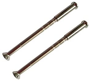 Pack of 2 M4 Door Handle Screws Chrome with Snap Off Bolt Connecting Sleeve Male to Female for Doors Handles, Knobs Escutcheons and Others