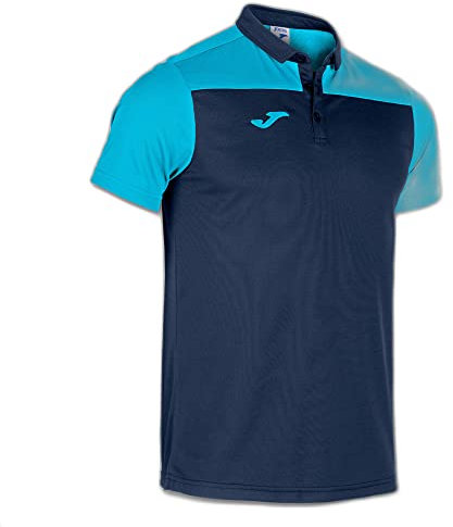 Joma Polo Marca Modelo Polo Manga Corta Hobby II Marino Turquesa FLÚOR