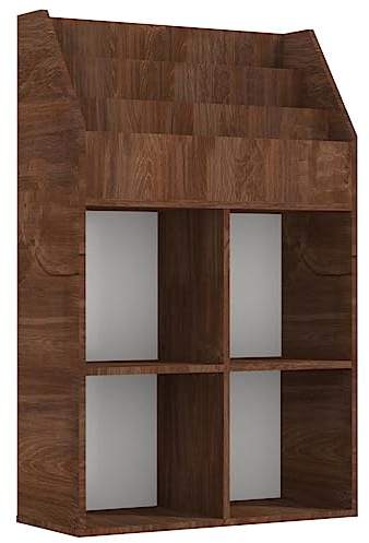vidaXL Kinder-Bücherregal Braun Eichen-Optik 71x30x114cm Holzwerkstoff