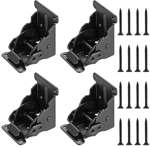 Bisagra plegable, 4 unidades, patas de mesa plegables, bisagras, soporte de soporte autobloqueo, soportes plegables de 0 a 90 grados, bisagras plegables para las piernas, herrajes de bisagra plegables