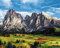 Artnapi Malen nach Zahlen Erwachsene mit Rahmen | DIY Handgemalt | Tal in den Bergen | Kit für Anfänger und Erwachsene | Set inklusive Acrylfarben & Pinsel | 40x50cm Leinwand | Ideal als Geschenk