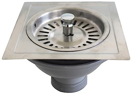 TALEA Sink Strainer for Old Sink,118 * 118MM Square Waste Kit, XK174-U