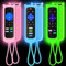Schutzhülle für Roku-Fernbedienung, Abdeckung für Hisense/TCL Roku TV Steaming Stick/Express, Silikon-Schutzhülle, Universal-Ersatzhülle, leuchtet im Dunkeln, Grün, Blau, Rosa, 3 Stück