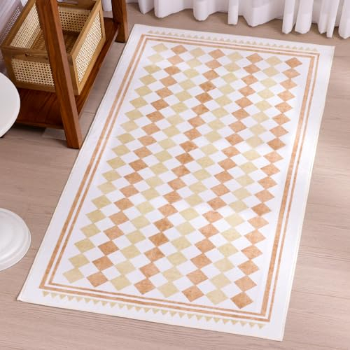 iHeroo Kurzflor Teppich für Wohnzimmer und Esszimmer, 80x150cm Weicher Teppich aus Polyester, Rutschfester und waschbarer Teppich im modernen Design, Ruggable Teppich, perfekt für Zuhause
