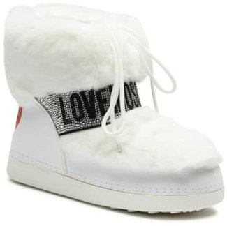 Love Moschino Scarpe stivaletti bianchi da neve Numero 39/40