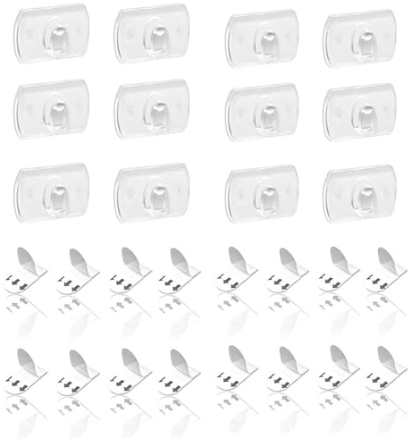 Guirled - 20 transparente Klebehaken für Lichterketten, einfach anzubringen und wieder zu entfernen, ideal für eine spurlose Befestigung an Wänden und glatten Oberflächen