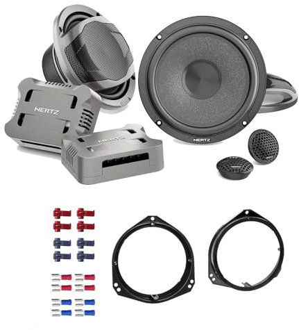 Hertz Auto Lautsprecher 16,5cm CK 165 mit Einbauset passend für Opel Corsa B 1993-2008 Türen vorne 570 Watt 2 Wege Kompo