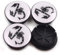 KardoL 4 Pezzi 50mm Coprimozzi Compatibile con per Fiat Abarth Marea Punto 500 - Forte e Robusto Coprimozzo Ruota Dell'Auto Accessori,B