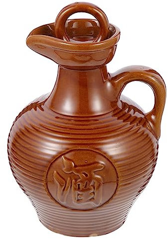 Clay Jug Dispensador De Empty Bottles for Drinks Water Jug Dispenser Wine Container Serving Bottle Carafes Beverage Pitcher Portable Wine Pot Wine Jug for Home Wine Kettle/556
