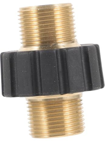Homoyoyo Hochdruckreiniger Adapter Schlauchdüsen-sprühgerät Adapter -außengewinde Kompatibel Durchgangsgewinde Für Direkten Anschluss Langlebiges Material Ohne Leckagen