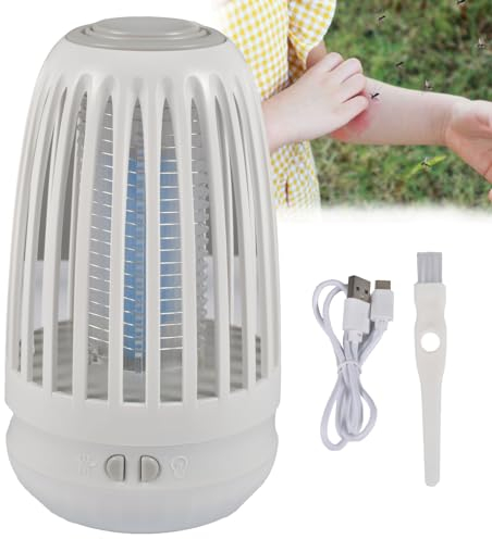 Funmo Insektenvernichter, 2-in-1 elektrische Mückenlampe, elektrische Mückenfalle, UV-Moskito-Killer, Insektenfalle, Mückenlampe für Schlafzimmer, Camping, Garten, Innen- und Außenbereich