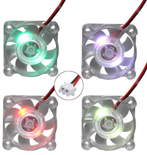 Jopto 4 pièces ventilateurs d'imprimante 3D sans balais 4010 DC 24V 40 x 40 x 10 mm refroidissement silencieux ventilateur avec câble de 28cm pour imprimante 3D