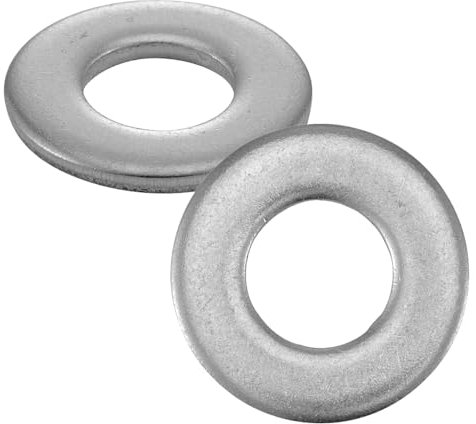 Rondelles Inox M3 : 10 Pcs Plate Moyenne Acier Inoxydable | Metal Anti-Corrosion Usage Exterieur-Interieur | Electroménager Bricolage Réparation Carrossier | Dimension (3,2mm x 8mm x 0,8mm)