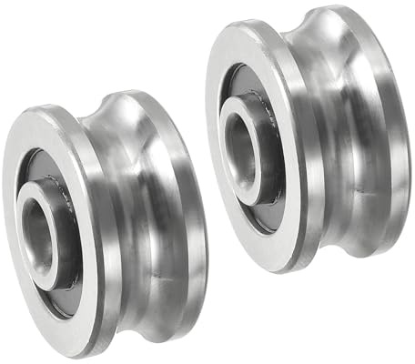 PATIKIL 2 Stück U Nut Lager 8x30x14mm SG25 Tief U Nut Führungsrolle | Kugellager, Chromstahl, Doppelt Abgedichtet, Für Schienenführung Linearbewegungssystem