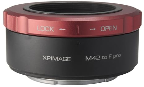XPIMAGE Objektivadapterring, kompatibel mit M42-Objektiven mit Schraubgewinde für Sony E-Mount-Kameras A7M3 A7M4