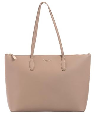 Gaelle Paris GAACW01208 Maxi Shopper aus Saffiano-Leder und Metalllogo GAACW01208 Kamel