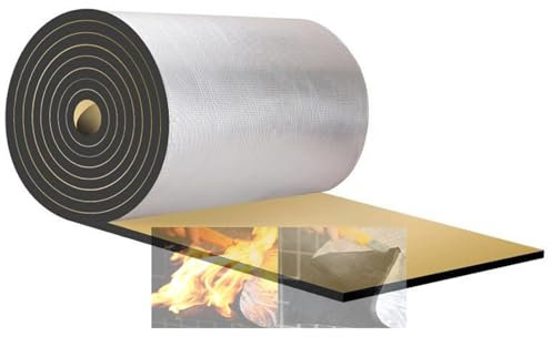 Schalldämmungsmatte für Autos, selbstklebend, Schall- und Wärmedämmung für Autos und Sonnenräume, 10 mm dick, deckt 3 m² ab