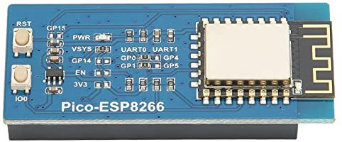 Rankomu Placa de expansión WiFi Ras Pi ESP8266, protocolo TCP/UDP, estándar WiFi IEEE 802.11b/g/n, compatible con Raspberry Pi y Pi Pico, módulo de comunicación inalámbrica