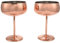 Solimery Coppe da Champagne Coupe in Rame Set di 2 Bicchieri da vino in acciaio per cocktail vintage