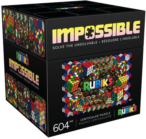 Rubik's Cube Puzzle Rubik's Impossible, 604-teiliges Linsen-Puzzle, ab 14 Jahren