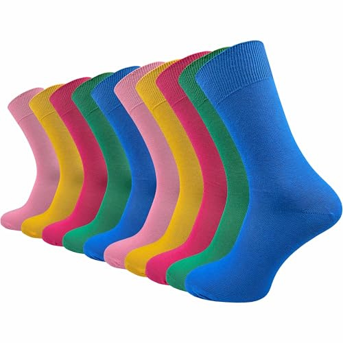 GAWILO Socken aus 100% Baumwolle (10 Paar) | Ohne drückende Naht, mit venenfreundlichem Komfortbund | Baumwollsocken für Damen & Herren (39-42, bunt)