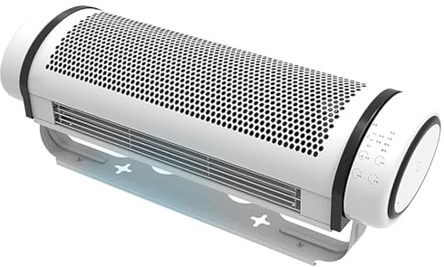 SUCRFXJ Wall Mounted Portable Air Conditioner Fan, 120°+80° Oscillating Cooling Air Cooler Desktop Fan with Remote Control,4 Speeds & 7H Timer, 3 Modes Control for Bedroom Office Home(55cm)