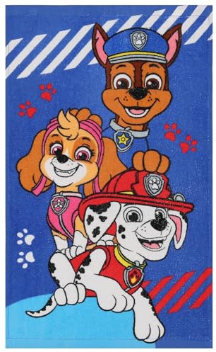 sarcia.eu Paw Patrol Skye Chase Marshal Baumwoll Handtuch für Kinder, Handtuch für Kindergarten 30x50 cm Oeko-TEX (A)