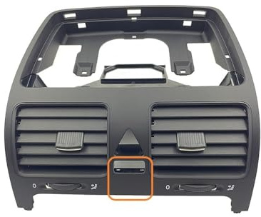 Ventilación Para Salpicadero Apto para VW Sagitar Jetta MK5 Golf 5 MK5 Tablero Aire Acondicionado Salida de ventilación de coche Rejilla(Center B)
