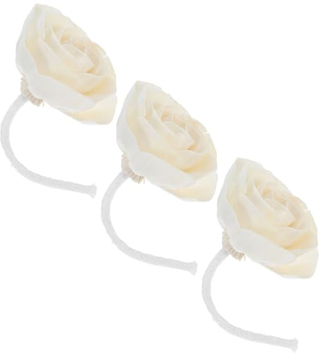 HOLIDYOYO 3 Stück Aromatherapie Duftdiffusoren mit Kamelienblüten aus Baumwollseil Austauschbar für Yoga und Wohnräume