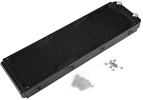 120mm / 360mm 18 - Tube Thread Water Cooler Radiator, PC Water Cooling Radiator with U - Shaped Fins, Aluminum Radiator for Computer CPU GPU Liquid Cooling System (360mm)