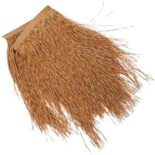 Falsches Strohdach Garten Dekoration aus Pe, Braun, Modulare Paneele
