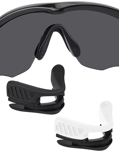 BlazerBuck Nose Pads NosePieces for Oakley M2 Frame M2 Frame XL Sunglass - Black + White