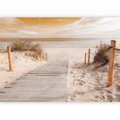 murando Fotomurales Playa 350x256 cm XXL Papel pintado tejido no tejido Decoración de Pared decorativos Murales moderna de Diseno Fotográfico - paisaje c-B-0005-a-c