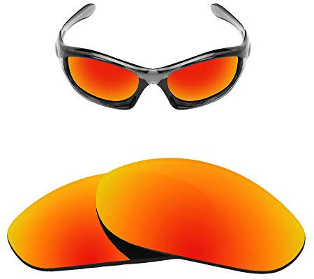 Oak&ban Lentes de repuesto polarizadas de espejo para Oakley Monster Dog, múltiples opciones, Red, Oakley Radar EV Path