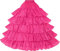 BEAUTELICATE Sottogonna Sposa Lungo A-Line Crinolina Sottogonna Donna 4 Cerchio con 5 Strati Balze per Matrimonio Carnevale Abito da Sera Anni 50 Hallowen Rockabilly (Rosa, S-M)