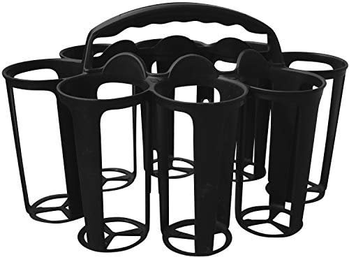 Ziland Water Bottle Carrier • Perfect for Sports Teams • Holds 8 Water Bottles (Black)