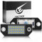 TECTICO LED Kennzeichenbeleuchtung Nummernschildbeleuchtung SMD Canbus Ultra Weiß Kompatibel mit Ford Focus MK2 (2003-2008) / C-Max (2003-2007), 2 Stücke