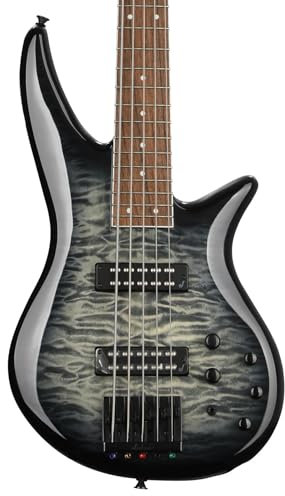 Jackson X Series Spectra Bass SBXQ V Transparent Black Burst - E-Bass
