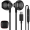 Cuffie USB C per Samsung A16 S25 A34 A55 S24 FE A56 A54 A36 Auricolari USB C Cuffie semi-in Ear con cavo e microfono,HiFi Stereo per iPhone 16e 16 15 Pro Max OnePlus 13 12 Pixel 9 8a per Xiaomi 15 14T