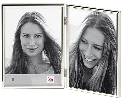 walther design Bilderrahmen silber 2X 9x13 cm Chloe Portraitrahmen WD219S
