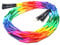 jump rope sports Double Dutch Skipping Rope, 4.30 m, Black/Rainbow