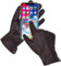 MGGM collection Herren Lederhandschuhe Touchscreen Kaschmir gefüttert,Braun,S