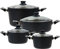 BAF Kochtopf Set 8-tlg. Bratentopf 20 cm + 28 cm, Kochtopf 20 cm & Gemüsetopf 28 cm - Topfset Aluguss beschichtet - ohne Induktion - Made in Germany
