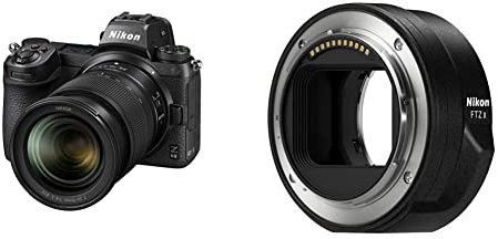 Nikon Z 6II + Objectif Z 24-70 f/4, Appareil Photo Numérique Hybride Plein Format +Nikon Bague d'adaptation FTZ II JMA905DA Noir