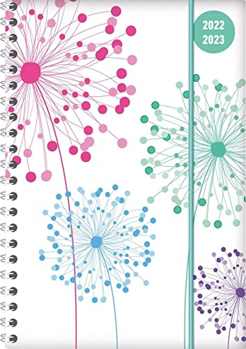 Collegetimer Blowballs 2022/2023 - Schüler-Kalender A5 (15x21 cm) - Pusteblume - Ringbindung - Weekly - 224 Seiten - Terminplaner - Alpha Edition (Collegetimer A5 Ringbuch)