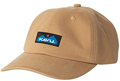KAVU Ballard Classic Hat Sechs Panel Low Profile Dad Cap - Khaki
